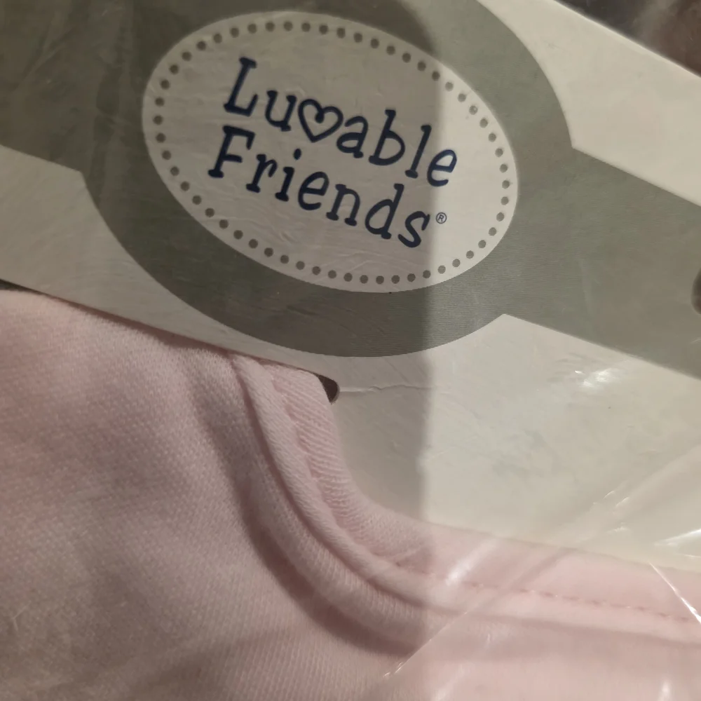 NWT Luvable Friends Pink and Gray Baby Bib Set - 10